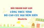 Công thức tính độ cao cực đại của ném xiên? Vật lí 10
